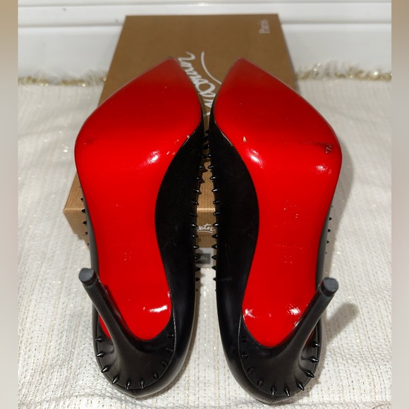 Christian Louboutin 100 Anajalina Spike Kid Leather - Picture 4 of 9